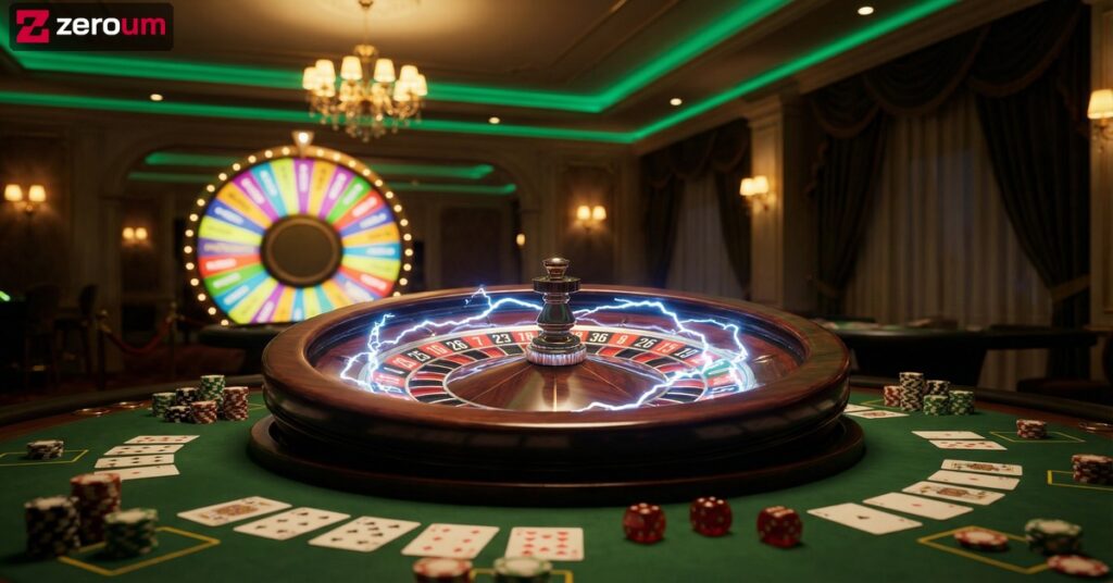 Cassino ao vivo na Zeroum: Crazy Time, Lightning Roulette e Bac Bo