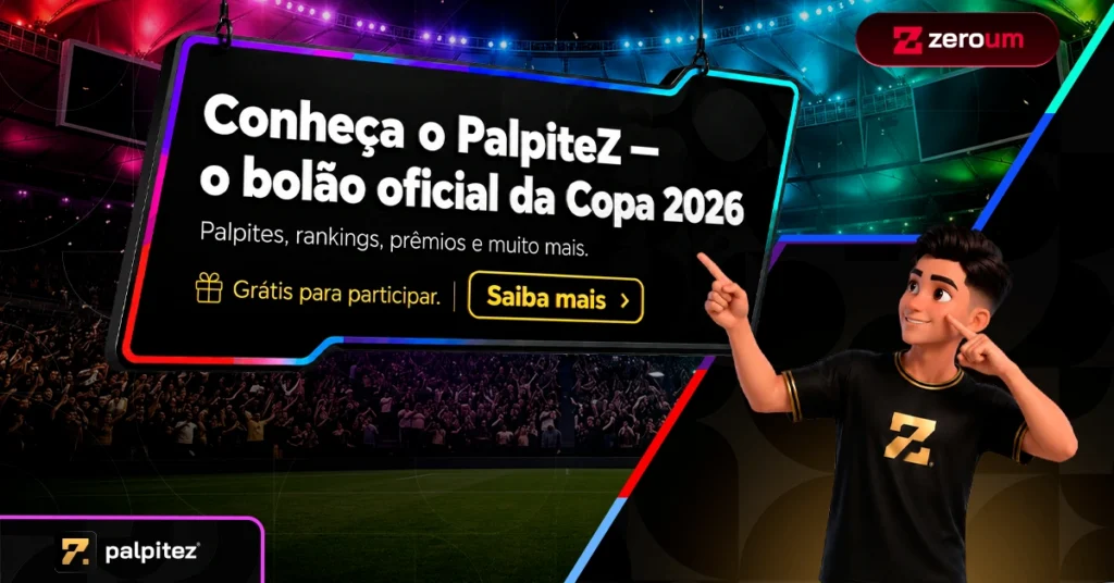 PalpiteZ Zeroum: Bolão Oficial da Copa com R$ 1.000.000 em Prêmios