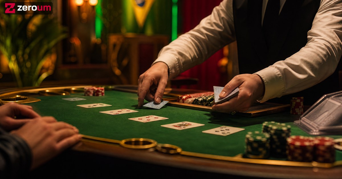 Como Jogar BlackjackX Brasileiro ao Vivo na Zeroum Bet?